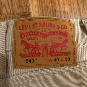 Levi's 541 Athletic Taper Chino Denim Jeans